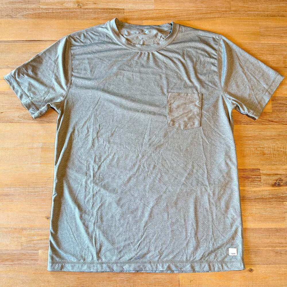 Vuori Green Tradewind Performance Tee Pocket T-Shirt Men's Large
